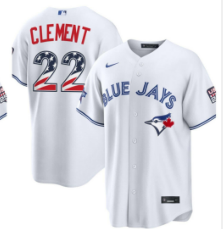 Men 2026 Toronto Blue Jays  #22 Clement white Game Nike MLB Jersey 0719001->->MLB Jersey